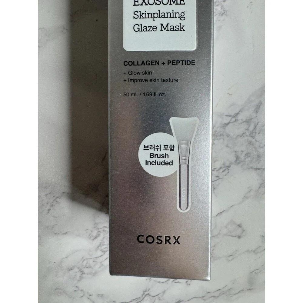 COSRX PDRN Exosome Skinplaning Glaze Mask Collagen + Peptide w/Brush 1.69 oz